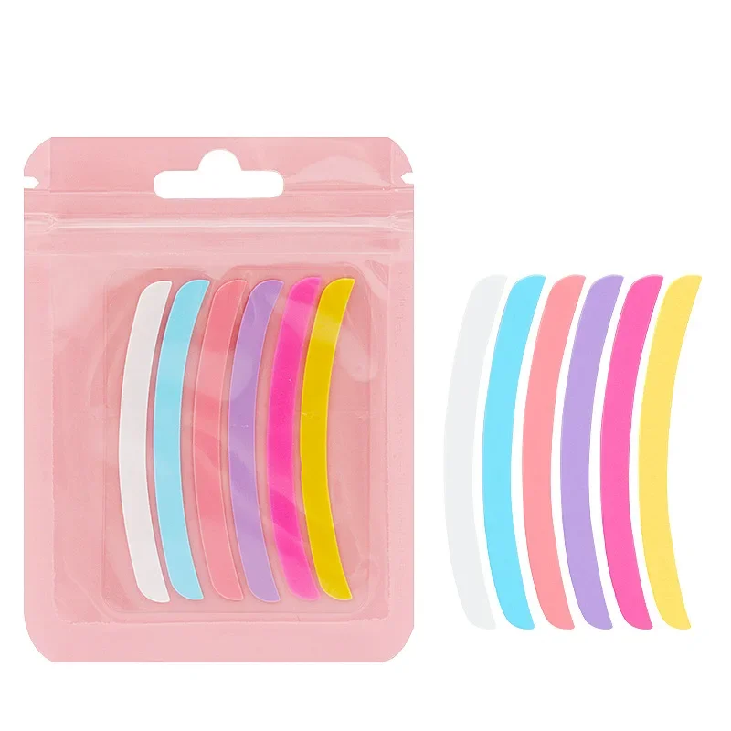 6 stücke Wimpern Heben Silikon Streifen Weiche Lashlift Lockenwickler Pads Wimpern Verlängerung Dauerwelle Band Klebeband Patch Make-Up-Tools – Detail 4