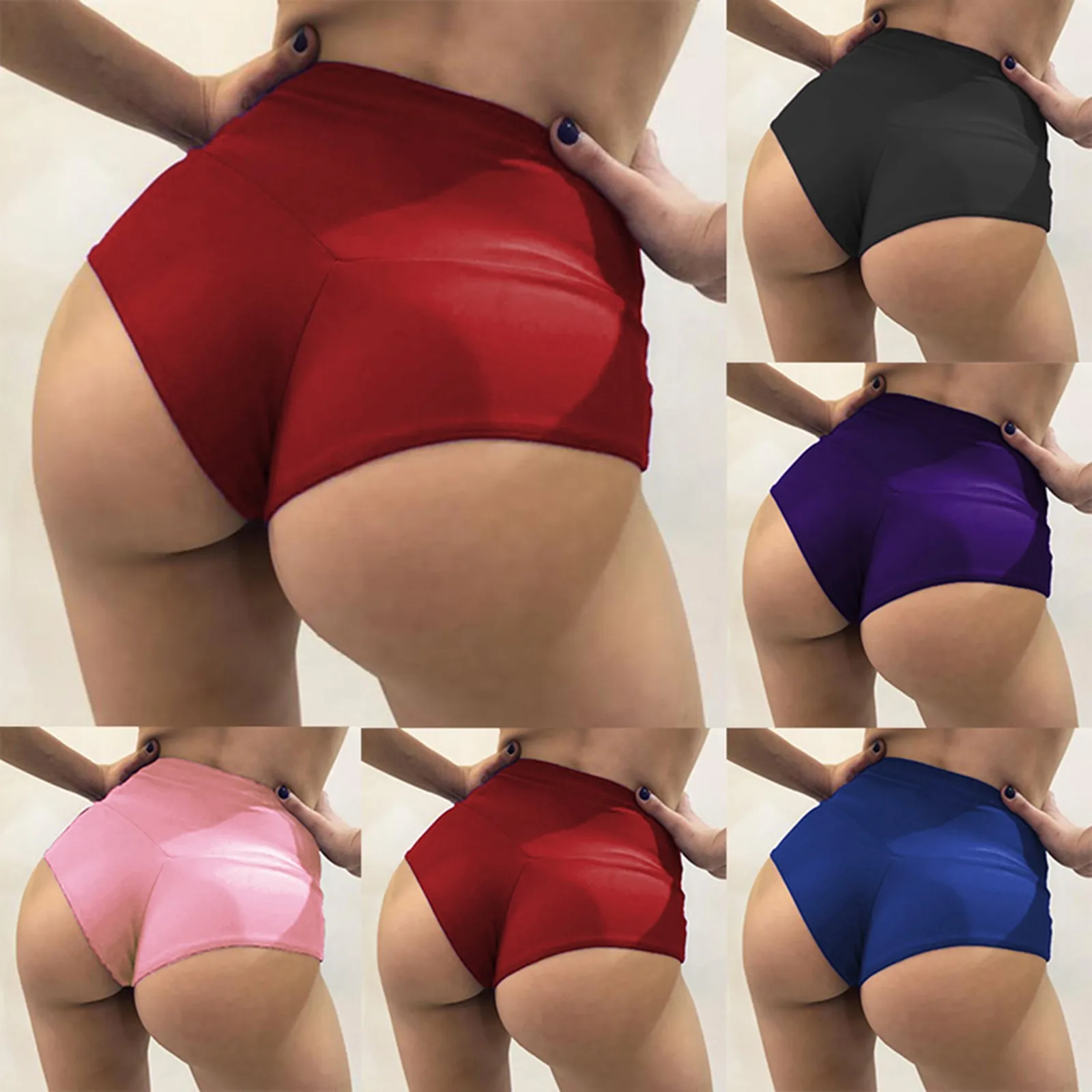 

Women Workout Fitness Pole Dance Shorts Seamless High Waist Female Clothes Push Up Short Elasticity Breathable Plus Size Panties