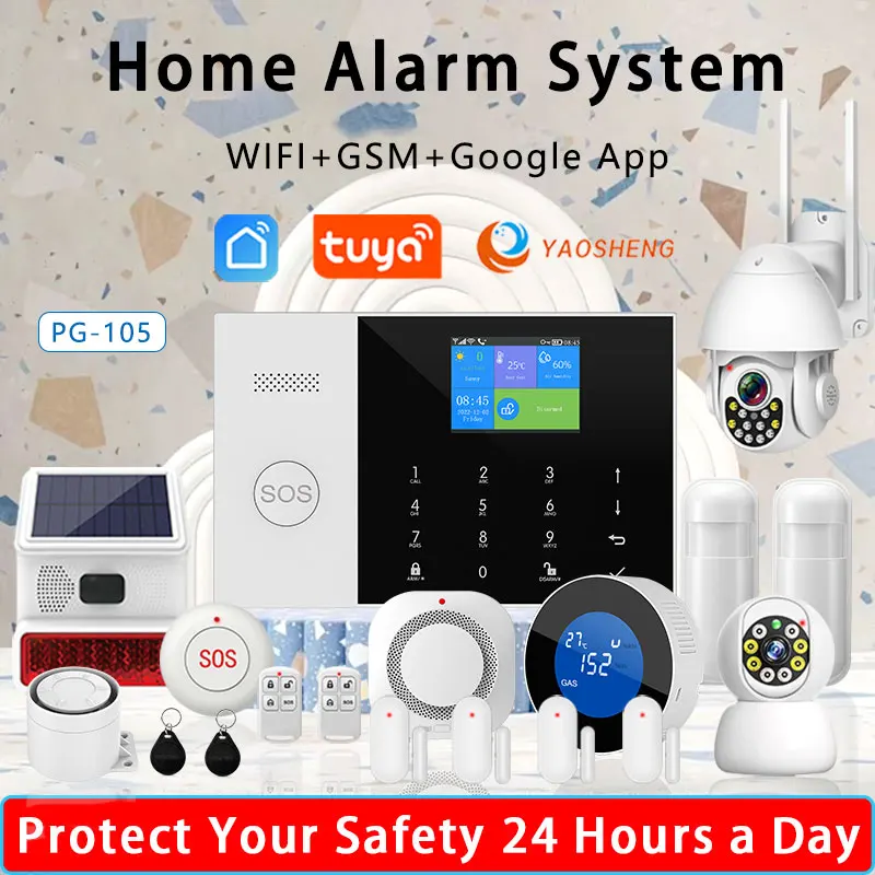 Smart Home Alarm System Wireless App Control