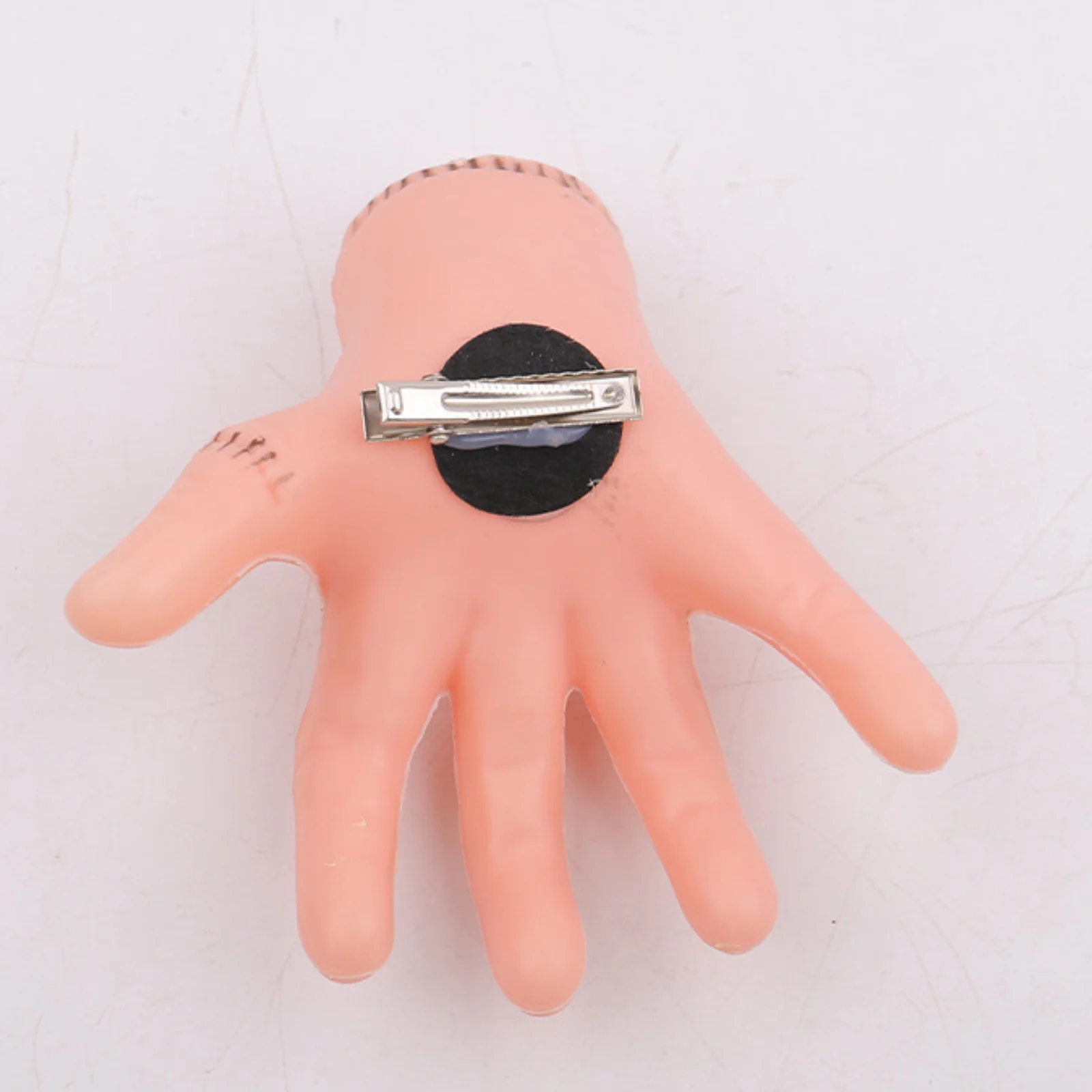 1PC Halloween Spooky Hand Hair Clip, Realistic Mini Hand Headpiece, Fun Party Hair Accessory