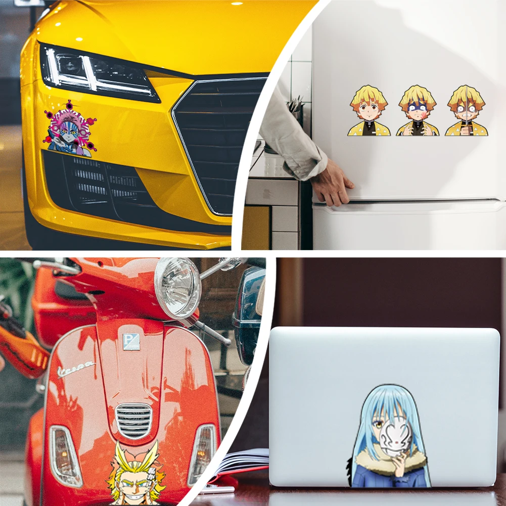 EARLFAMILY The Muscle Ninja Mouse Car Sticker Vinyl Anime Peeker Decal  Cartoon Car Styling JDM Car Accessories - AliExpress