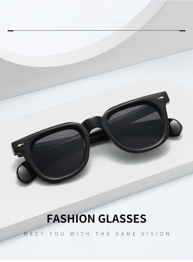 Orangefarbene Sonnenbrille für Herren, quadratisch, zum Fahren, Sonnenbrille im Hip-Hop-Stil, UV400 – Detail 3