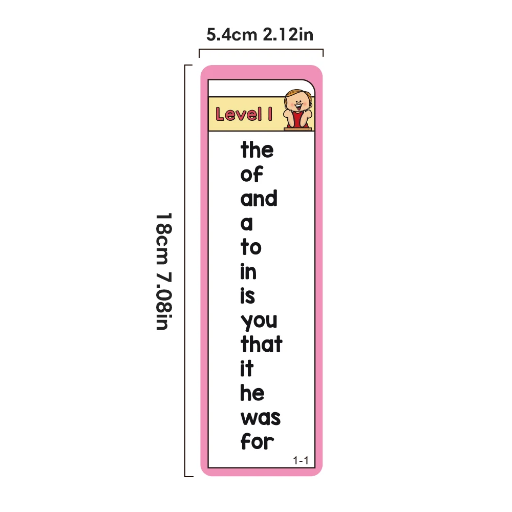 Kids 1000 Sight Words English Educational Cards ESL Teaching Materials Vocabulary Building Montessori Teacher Teaching Aids 2