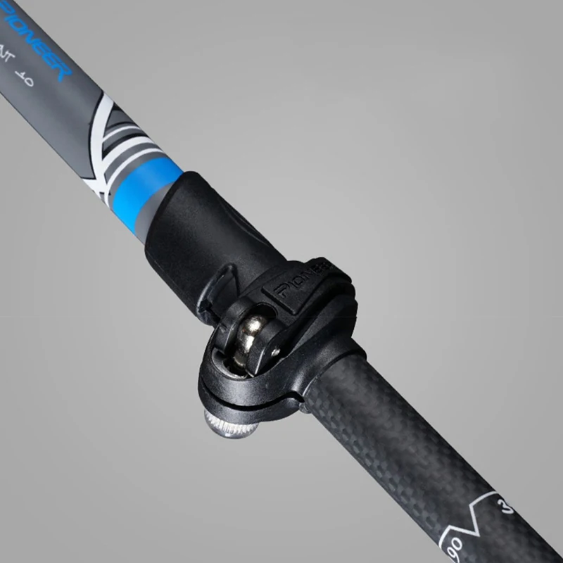 Pioneer Lightweight Carbon Fiber Trekking Pole High Strength Walking Stick with T-Handle Adjustable Hiking Cane for Elderly Gift 3