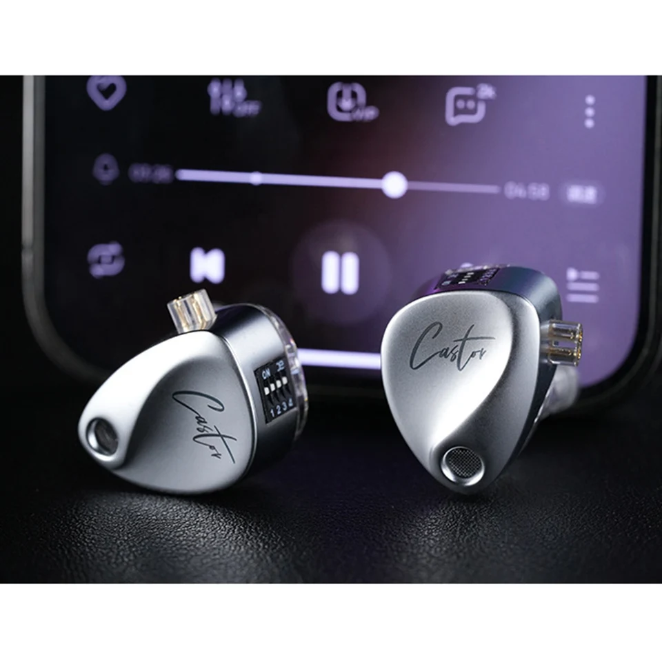 Harman Frequency Response KZ Castor In Ear HiFi Earphone 2DD