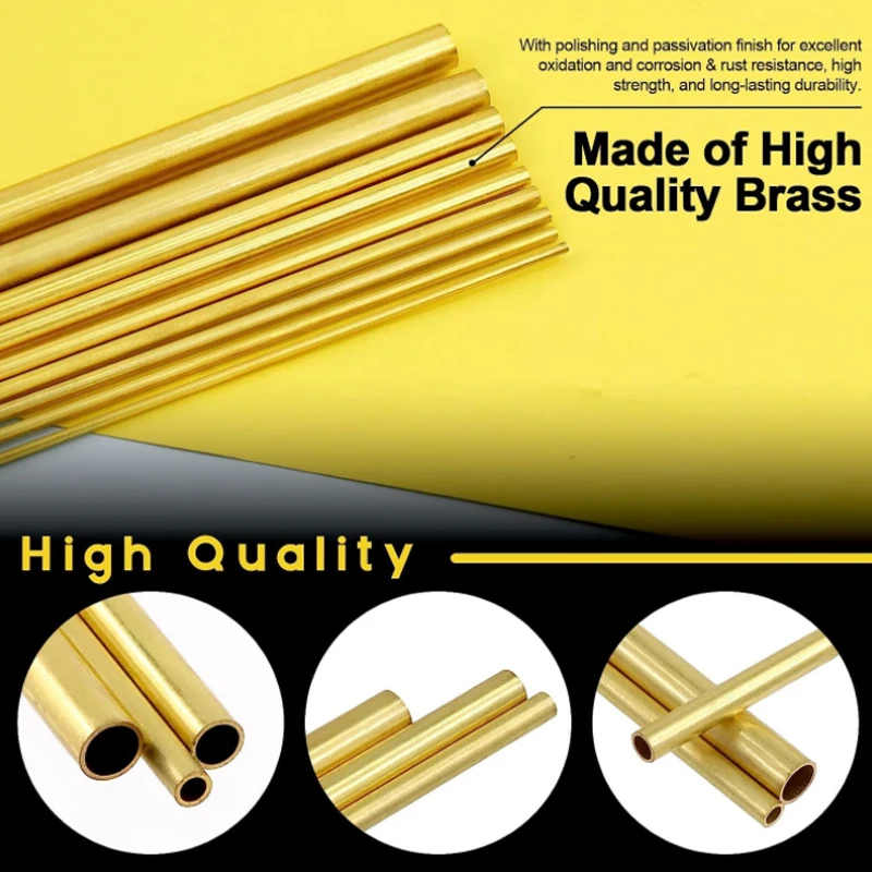 Premium Brass Tubing for DIY Projects - Multiple Sizes & Lengths Available