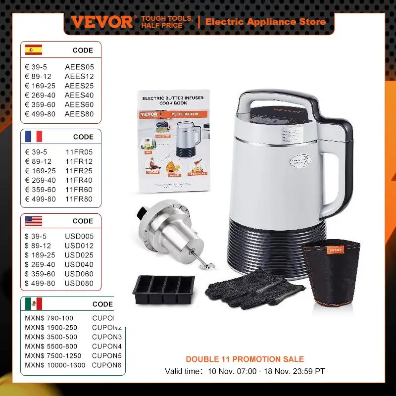 VEVOR Herbal Butter Maker Machine with Custom Functions