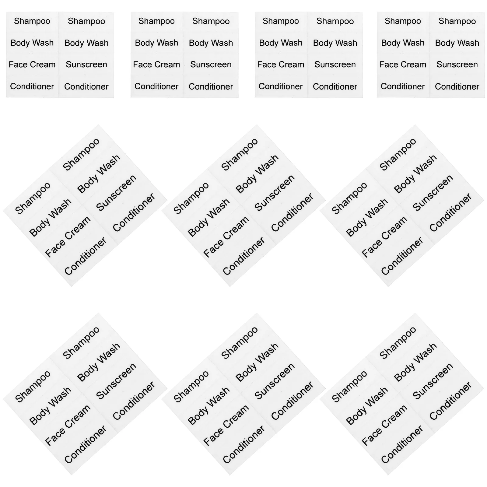 

Label Stickers Cosmetics Classification Self-Adhesive Sub-bottle Paper Labels Tag