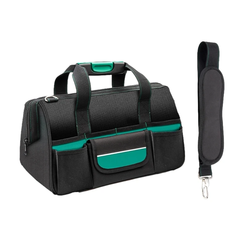 

Oxford Cloth Tool Bag with Multiple Compartments, Large Capacity for Electricians, Home Repairment