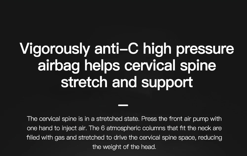Description Picture 4 of itemNeck Cervical Corrector Traction Device Inflatable Cervical Vertebra Tractor Posture Corrector Cervical Stretch Neck Care
