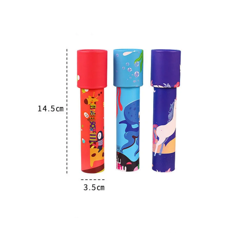 Kaleidoscope Rotating Children Science Experiment Toy Parent-child Interactive Educational Toys Magical Change Gift for Kids 1PC kaleidoscope toy