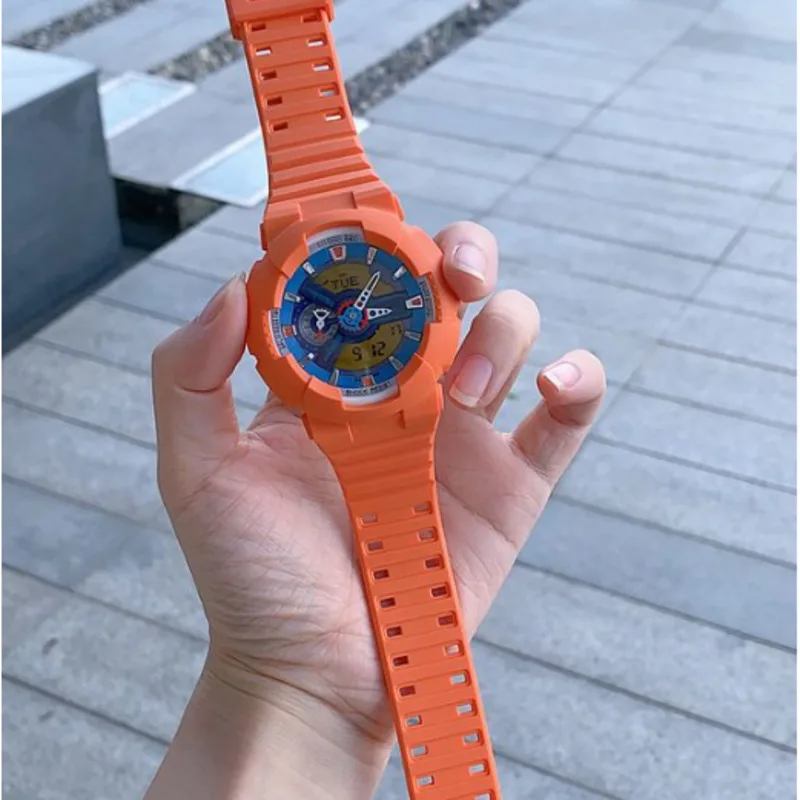 

Watch Strap + Watch Case For Casio G-shock GA110/120/140/GD120 GAX100 Integrated Frosted Watchband Wristband Cover GA-110