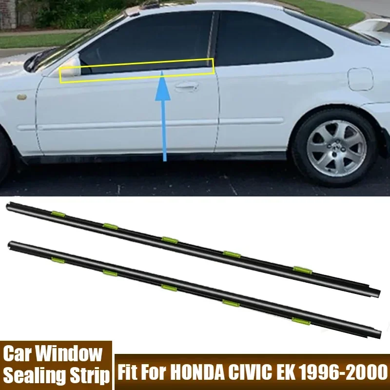 Window Rubber Sealing Strip Window Glass Waterproof Pressure Strip car window weatherstrips Fit For HONDA CIVIC EK 1991-2000 72410-S03-003 72450-S03-003