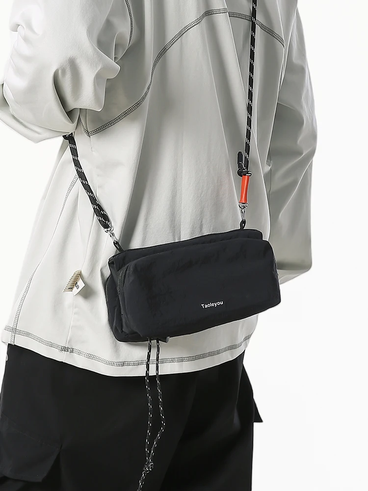 야외 휴대용 스포츠 물병 가방 사각 가방 남성 패션 브랜드 싱글 숄더 백팩 여성..