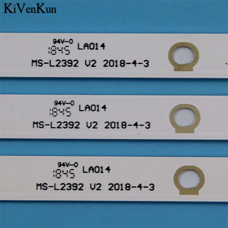 Adler LE-43T200 백라이트 스트립 SD43-DNJF-IK41 어레이 매트릭스 라인 바 눈금자 조명 스트랩 용 3PCS 새 LED 램프 바