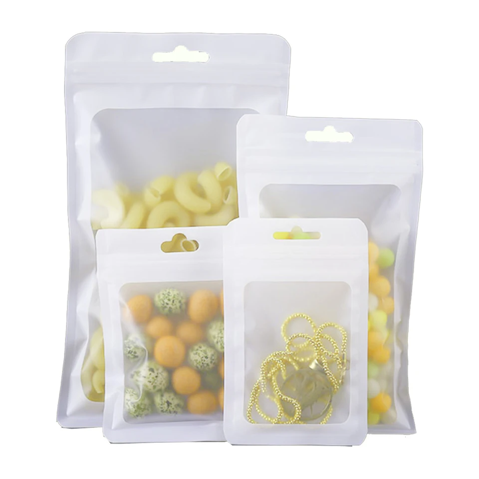100 Sacchetti Mylar Con Zip E Finestra Trasparente 7x10 Cm - Perfetti Per Caramelle, Gioielli, Spezie E Piccoli Oggetti - 4