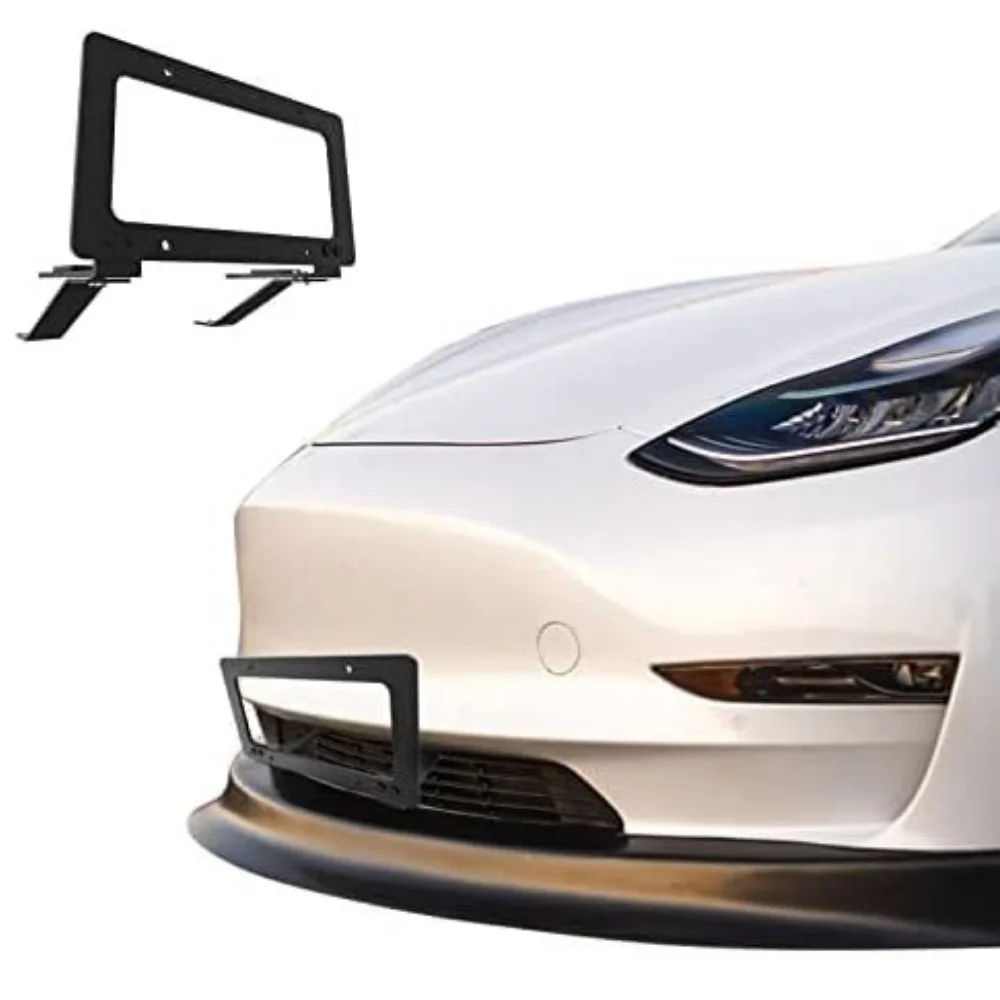 Not Punched Front License Plate Holder Aluminum Alloy License Plate