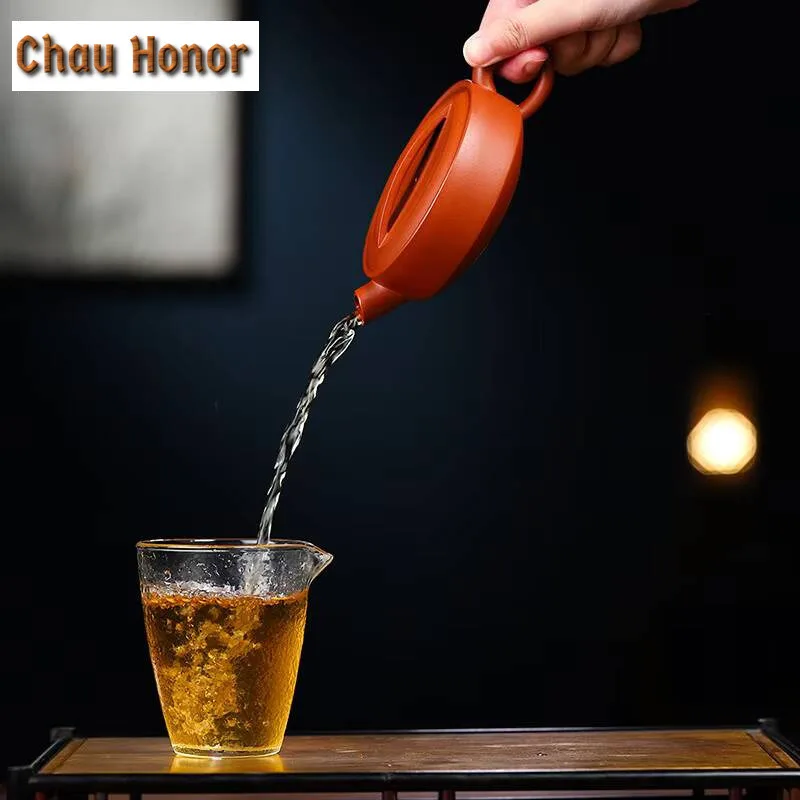 190/210ml Antique Yixing Purple Clay Hanwa Teapot Raw Ore Mud Tea Pot with Infuser Handmade Beauty Kettle Chinese Zisha Teaware