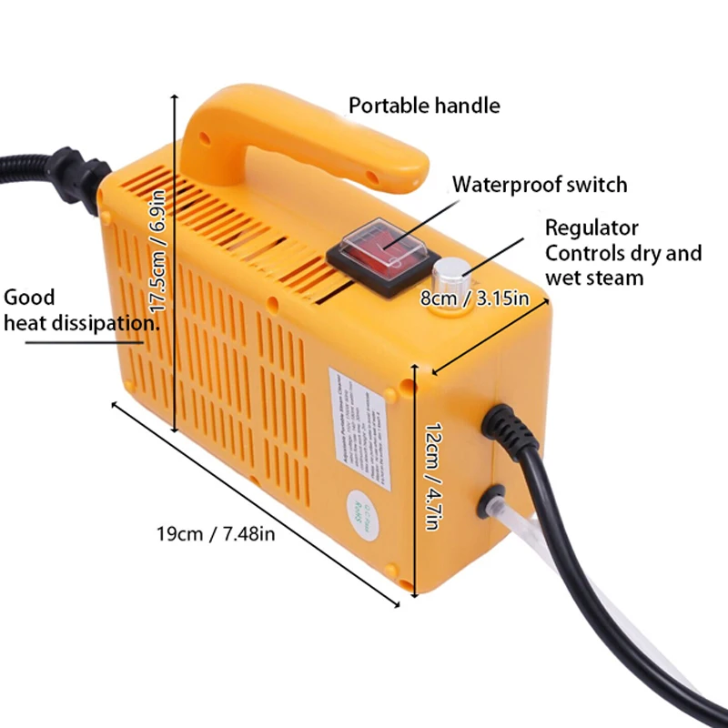 Handheld home high temperature steam cleaners high pressure steamer for car detailing kitchen Air Conditioner 2