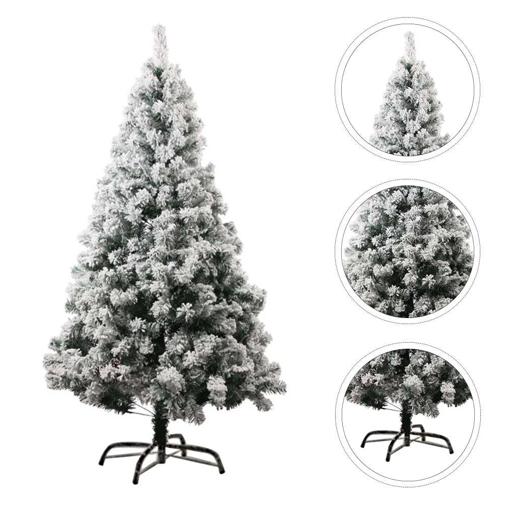 

Props Artificial Christmas Tree Flocking Snow Christmas Tree For Home Adornment Festival Decoration Xmas Party Decor(60cm70T)