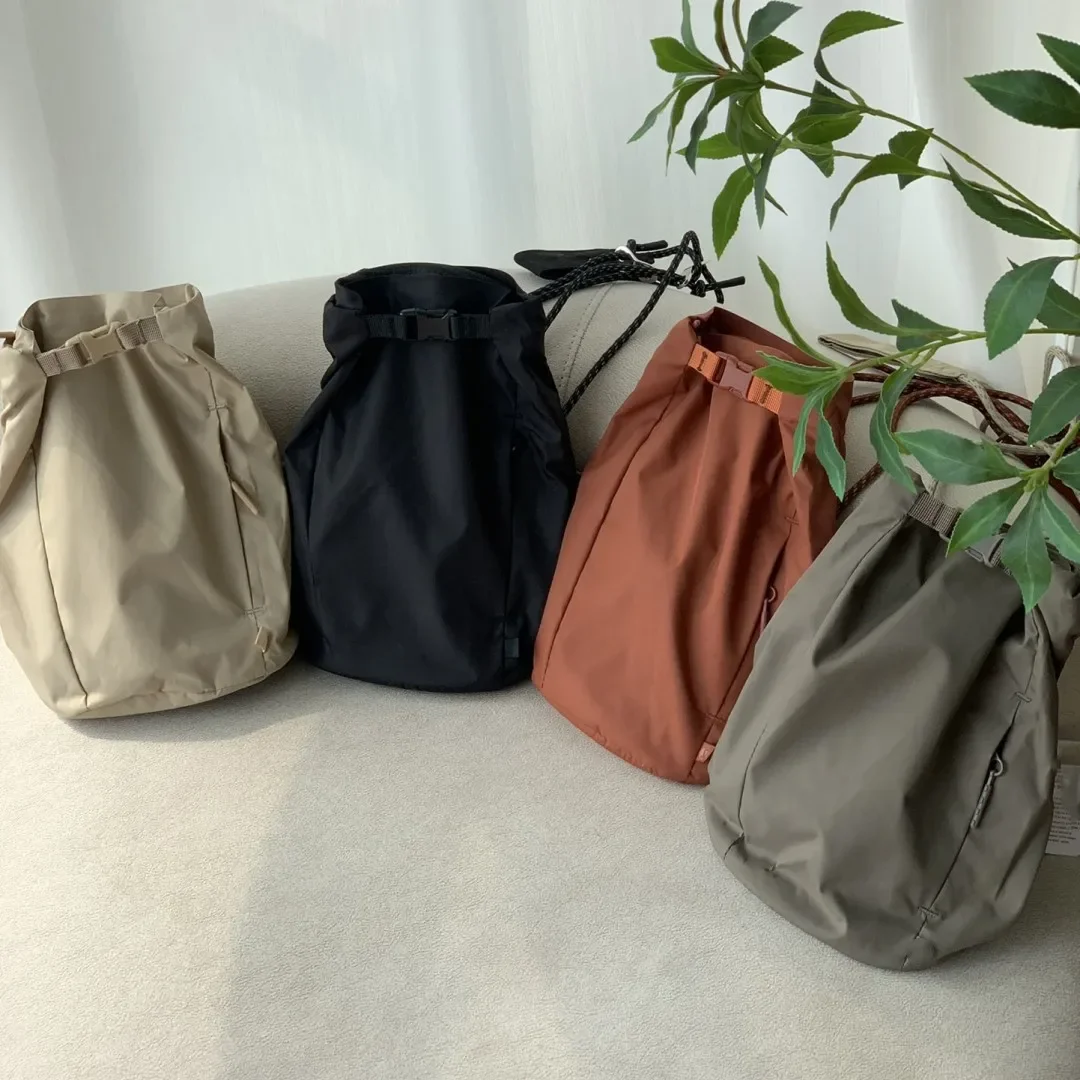 New LL multifunctional storage outdoor small bucket bag waterproof women's diagonal cross bag sports bag