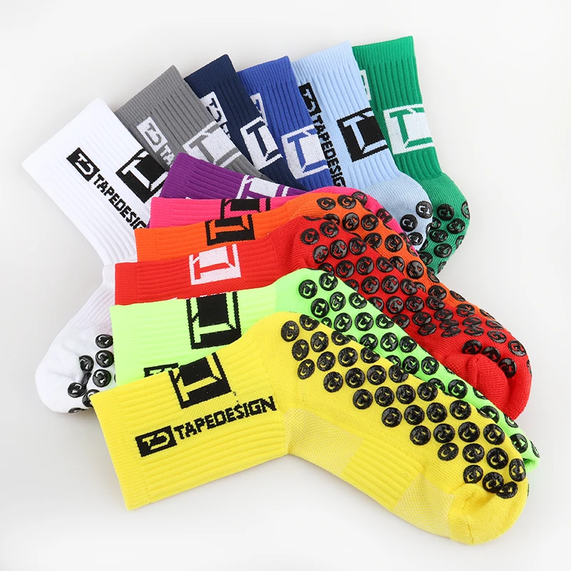 

New Style Silicone Football Socks Round Suction Cup Grip Anti Slip Soccer Socks Sports Men Women Baseball Rugby Socks