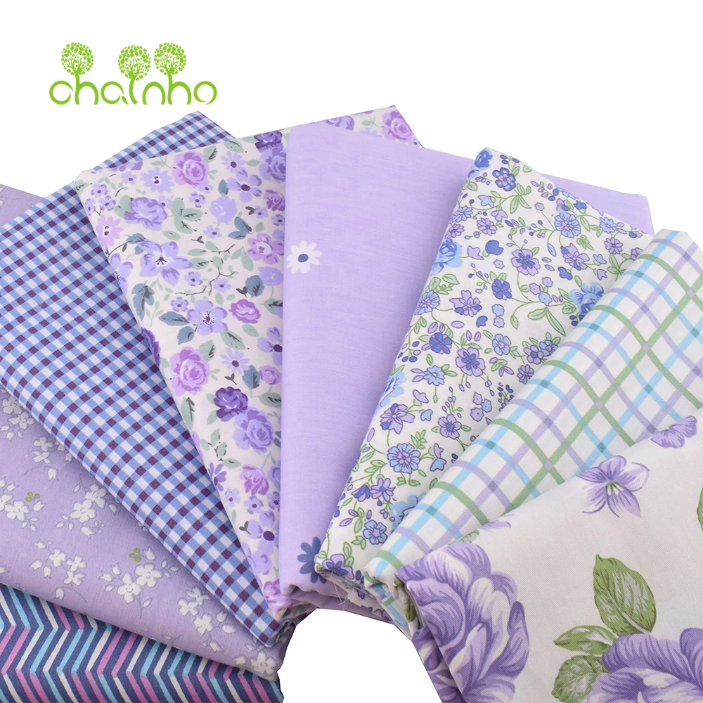 Chainho,Printed Twill Weave Cotton Fabric,DIY Quilting Sewing Material,Handmade Textile,Patchwork Cloth,Cartoon Series,25C14