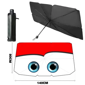 Parasole a Ombrello per Parabrezza Anteriore Auto, Protezione Solare Estiva, Copertura Parasole per Auto, Accessori per il Raffreddamento degli Interni Auto
