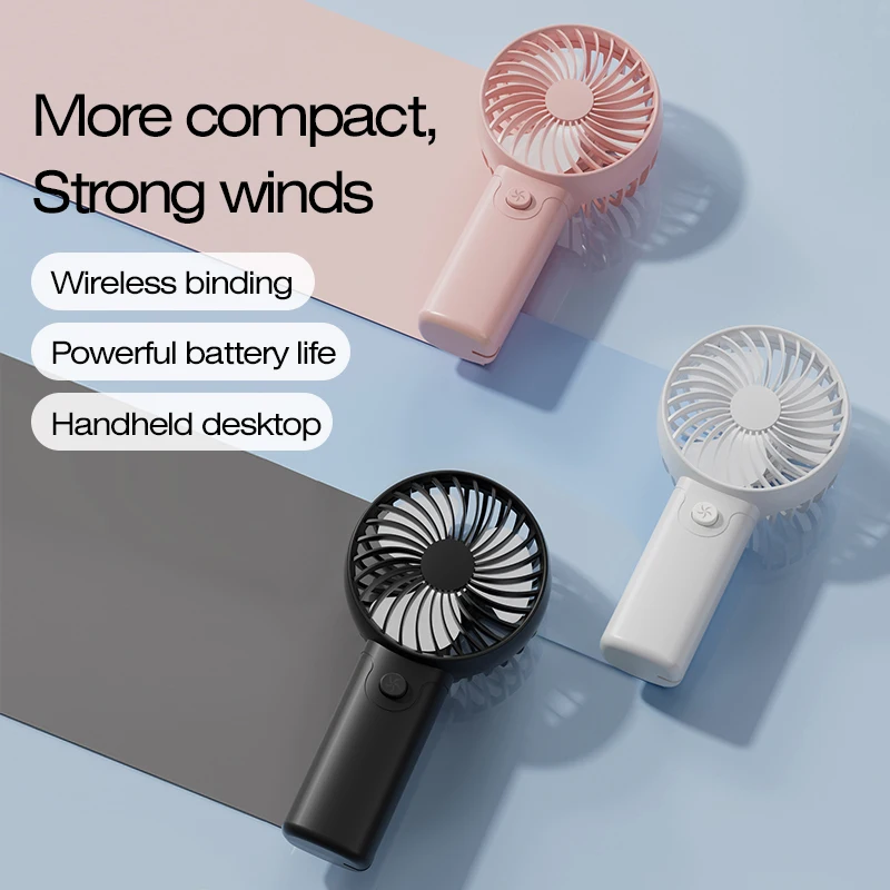 Portable Fan Convenient Creative Small Fan Pocket Hand-held Fan Lightweight Adjustable Cute Handheld Mini Fan Air Coolers