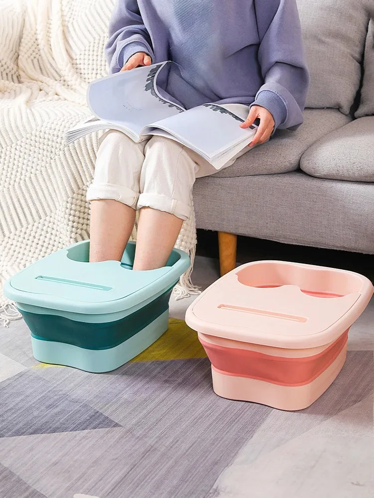 Foldable Footbath Massage Bucket Soaking Bucket Folding Basin Spa Foot Bath Household Sauna Bathtub Pedicure Bath Bathtub foldable foot bath