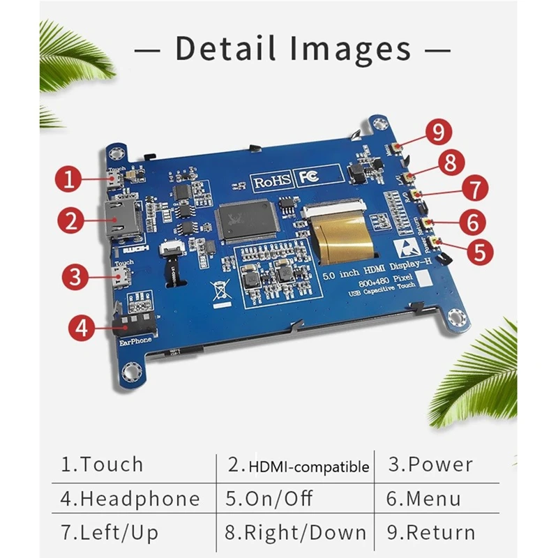 5 ġ ȭ AIDA64 LCD ÷ 뷮   HDMI ȣȯ ,   3 Pi4 PC Ϳ 800X480