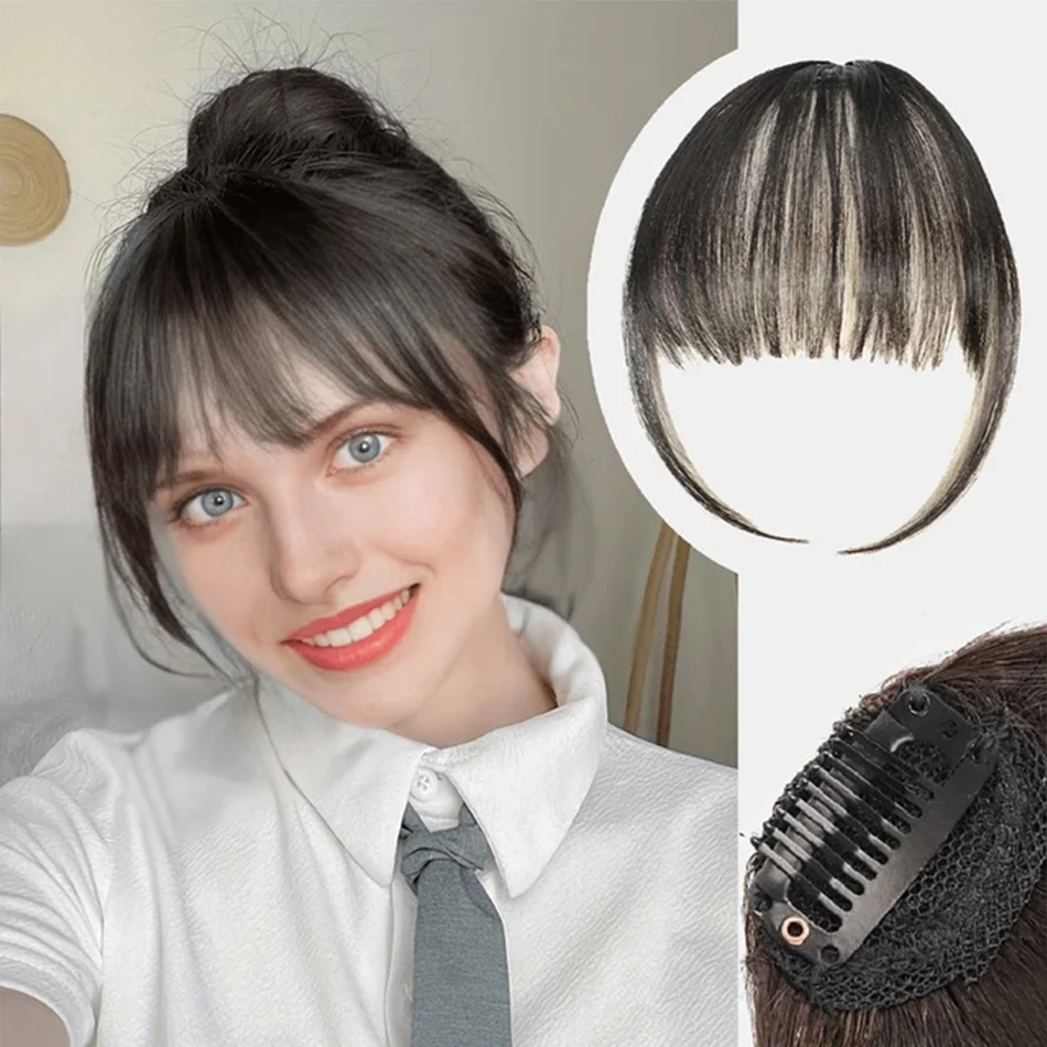 Hair bangs small short 3D air bangs hair styling tools fake fringe air hair bangs synthetic clip-in extension false with clips