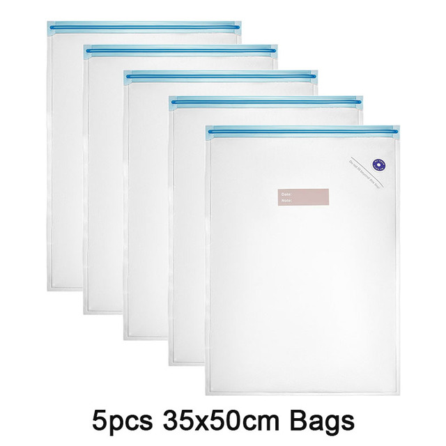 Food Vacuum Sealer Electric Vacuum Pump Set for Sous Vide Bags Food Preservation Reusable Vacuum Food Storage Bags