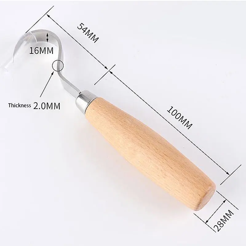DIY 나무 손잡이 스푼 후크 나이프, 조각 도구, 목공 공예 도구