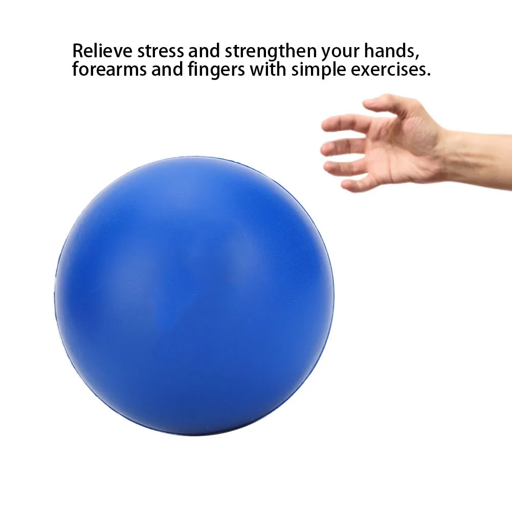 2pcs Soft Elastic Touch Silicone Grip Ball Massage Therapy Forearms Finger Wrist Strength Exercise Stress Relief Rehabilitation