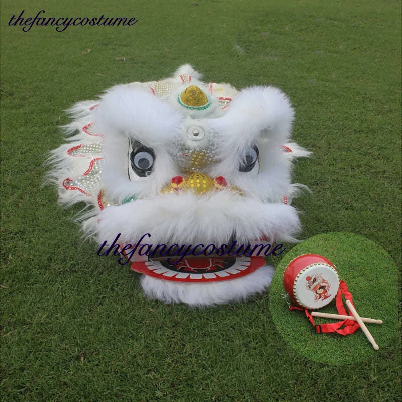 

Royal 14 inch 5-12 age Kid Lion Dance Drum Mascot Costume Cartoon wzplzj Props Performance Outfit Sport Carnival