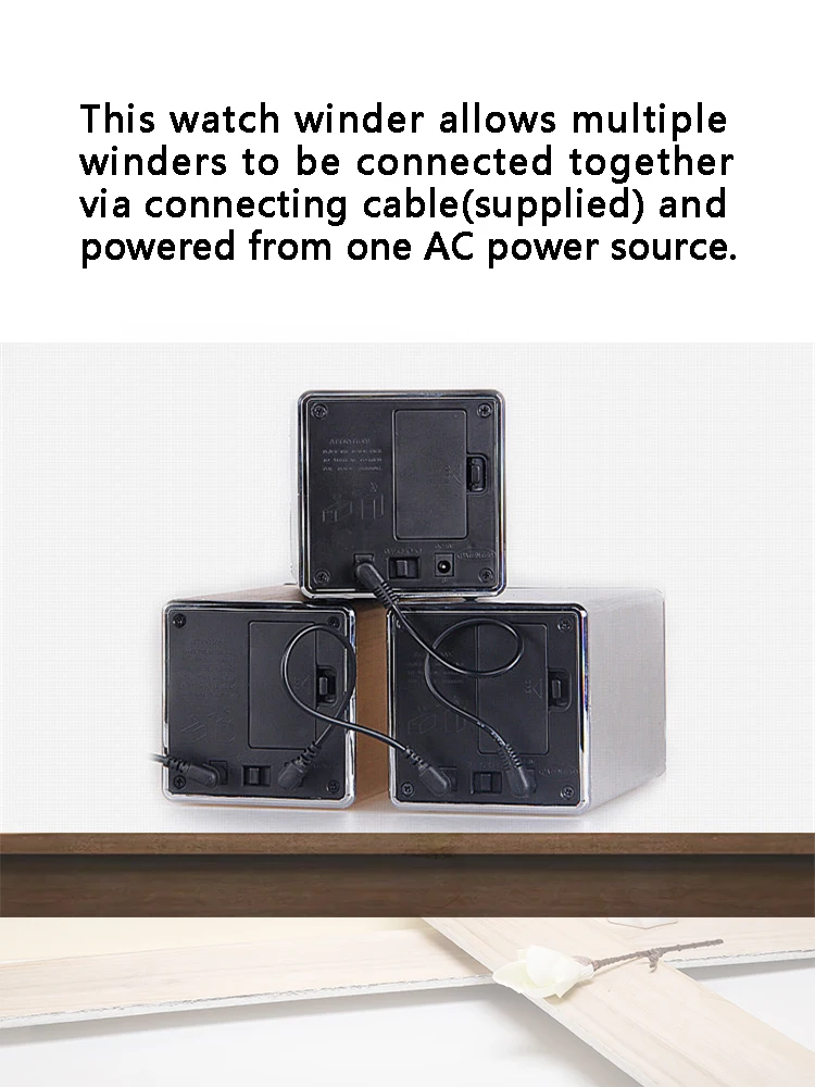 Luxury Automatic Watch Winder Box for Mechanical Watches with USB and Battery Option, M... - SKU LAWW1226 - UGI Packaging