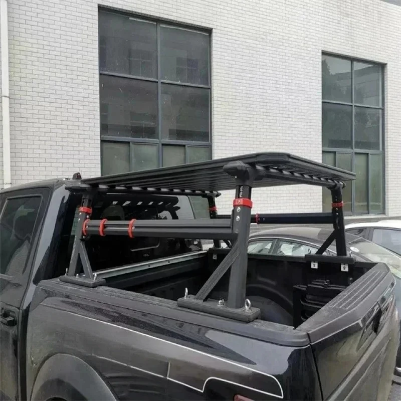 F150용 고품질 유니버셜 롤러 커버 픽업 트럭 적재함 알루미늄 사다리 랙