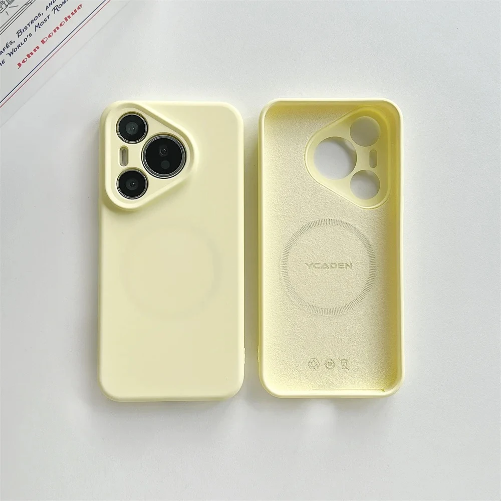 Luxury Liquid Silicone Magnetic Case - Matte Soft Shockproof Bumper Cover