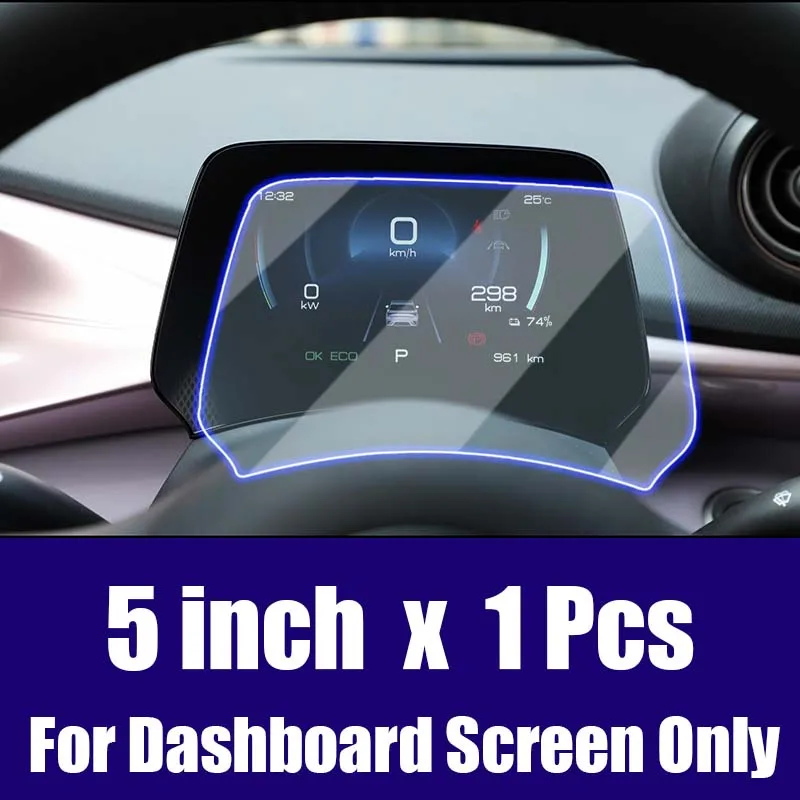 Ekran Koruyucu için BYD Dolphin ATTO2 EA1 EV Araba GPS Navigasyon Temperli Cam Filmi Dokunmatik ekran Koruyucu Ped Çizilmeye Dayanıklı