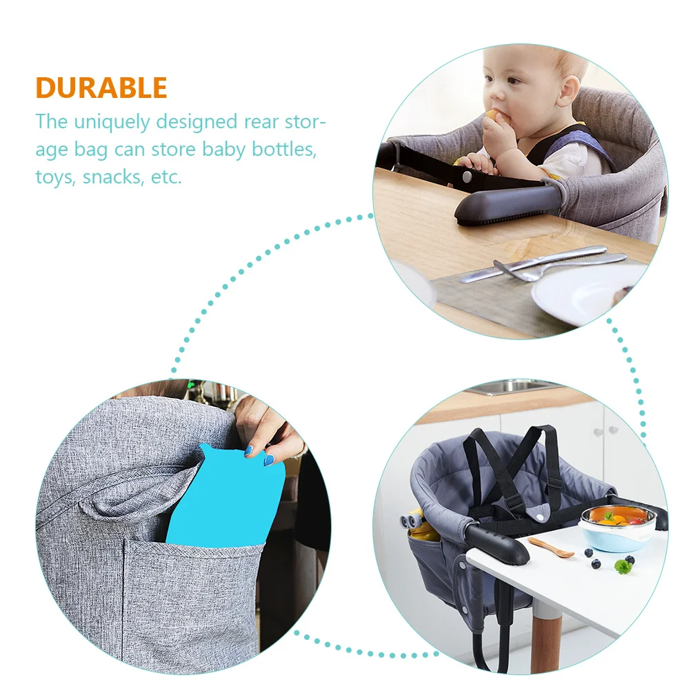 Portable Foldable Baby High Chair Dining Table Chairs Booster Seats Travel Feeding Seat Hook On Clip Table Baby Furniture