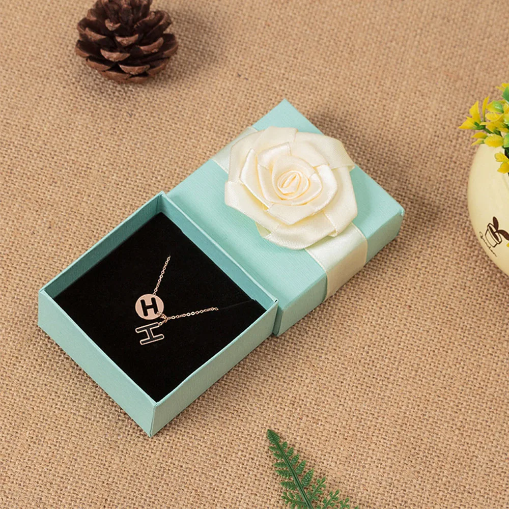 12 Stück hellgrüne Schmuckverpackungsbox mit Schwamm für Ringe, Ohrringe, Halsketten, kleines Etui zur Präsentation von Hochzeit, Geburtstag, Neujahr – Detail 3