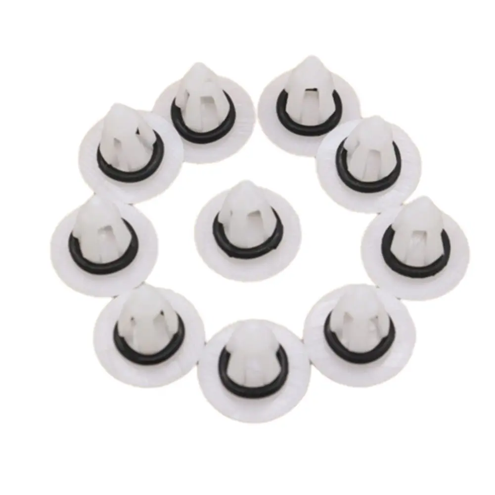 

10pcs Car White ABS Side Trim Clips With Seal 51777171002 For BMW E70 X3 F25 For Mini R60 R61 Interior Accessories Auto Fastener
