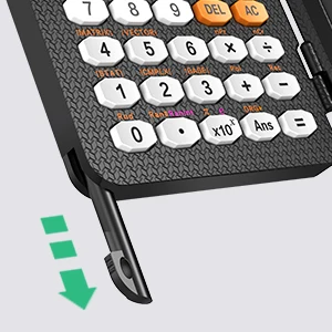 Calculadora científica com LCD Notepad, 417 funções,