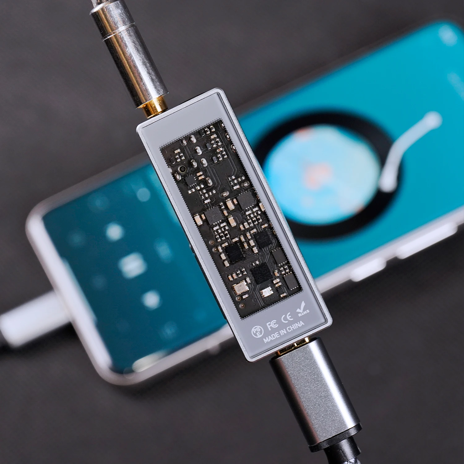 Headphone Amplifier Earphone Amplifier Adapter Audio Decoder SMSL D10 Portable USB Balanced DAC Digital Music Audio with CS43131x2 DAC Chip 4.4mm DSD256 PCM 32Bit/384kHz