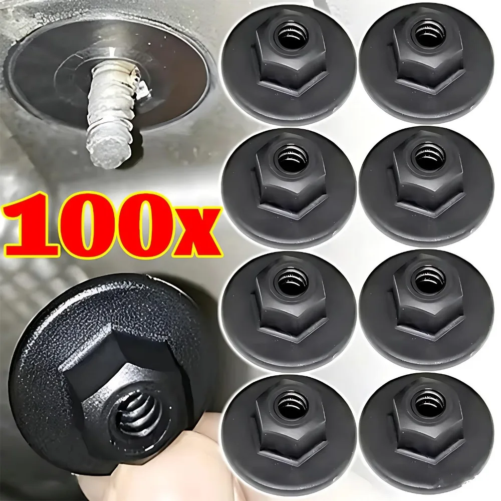Black Plastic Chassis Arched Grommet Nut Clip for BMW X3 X5 X6 Underbody Shield Retainer Self Tapping Screw Fastener Grommet Nut