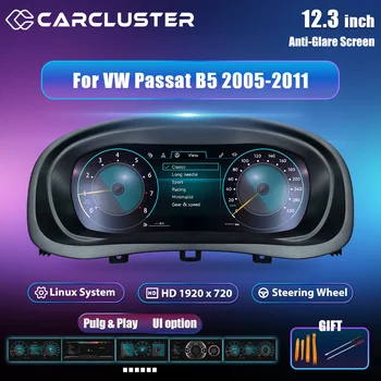 Panel de Instrumentos Digital LCD Carcluster de 12.3'' para VW Passat B5 Skoda Superb MK1 Años 1996-2006, Panel de Instrumentos Virtual 1