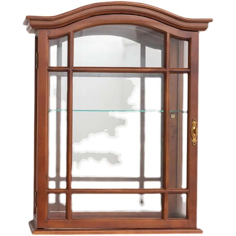 

Wall Closet Small Household Storage Rack B & B Sideboard Cabinet Glass Door