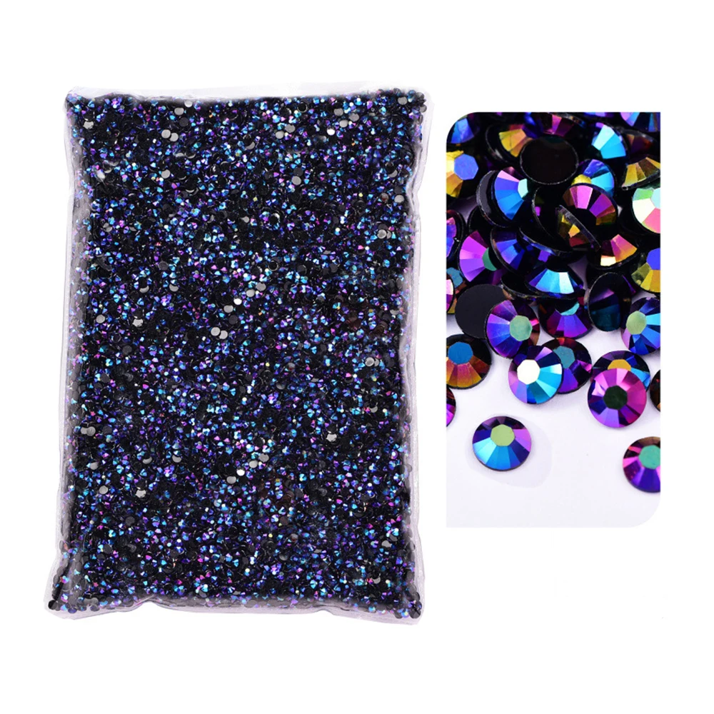 Wholesale Jelly Color Transparent AB Faceted FlatBack Resin Rhinestones for Nail Art and Garment Decoration