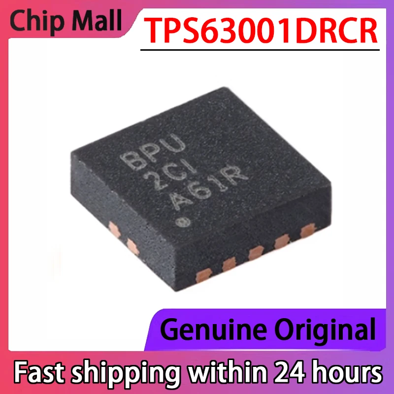 

2PCS New Original TPS63001DRCR Screen Printed BPU VSON-10 High-efficiency Step-down/step-up Converter Chip in Stock